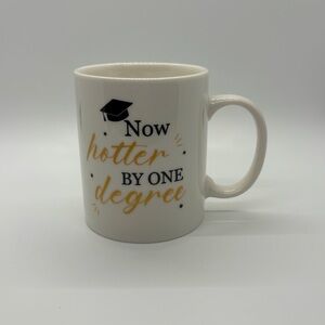 Graduation Mug - White with Black and Gold Accents